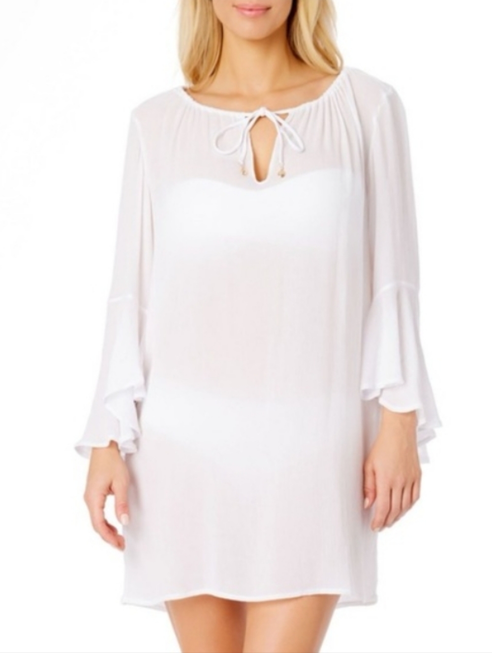 Anne Cole White Swim Coverup SIZE XS/SMALL NWT